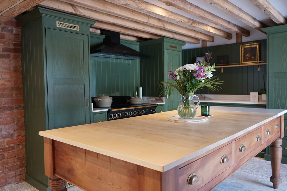 Howard Butler Traditional Shaker Kitchens in Green